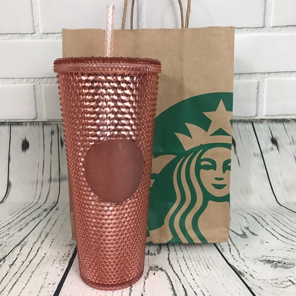 Starbucks rose pink studded spike tumbler cup - Picture 2 of 7